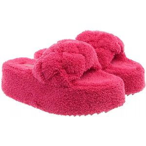 INUIKII Slippers & Mules - Teddy Braided in roze