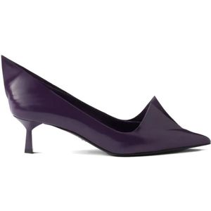 Prada Hoge hakken - Pointed Toe Pumps With Cutout Detail in paars