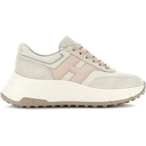 Hogan Low-Top Sneakers - Beige Sneakers With Textured Upper And Sole in beige