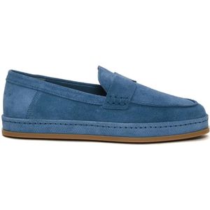 - Jeans Suede Slip-On in blauw