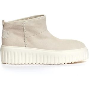 Hogan Boots - Light Beige Suede Low Boot in wit