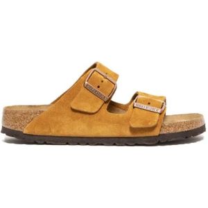 Birkenstock Sandalen - Arizona Suede Sandal Leather in bruin