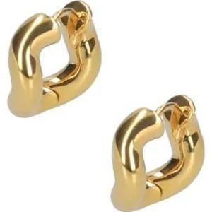 Charlotte Chesnais Oorbellen - Chunky Hoop Earrings With Organic Shape And Polish in multi