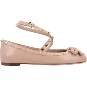 - Rockstud Nappa Ballerinas Pink in roze