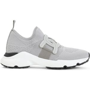 Tod's Low-Top Sneakers - Breathable Grey Sneakers With Supportive Rubber So in grijs