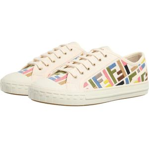 Fendi Low-Top Sneakers - Domino Canvas in meerkleurig