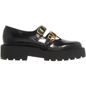 Valentino Garavani Loafers - Mary Jane Vlogo in zwart