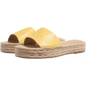 Lauren Ralph Lauren Sandalen - Polly Logo Espadrilles Flat in geel