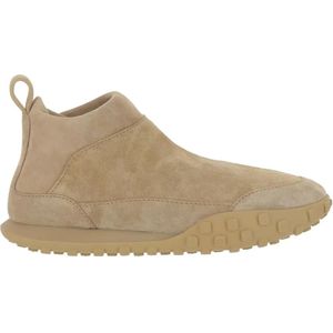 Jil Sander Low-Top Sneakers - Suede Leather Sneakers in beige