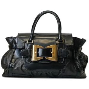 Gucci Crossbody bags - Dialux Queen Black Paint Handbag in zwart