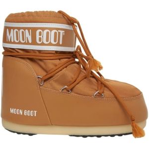 Moonboot Boots - Icon Low Nylon Ankle Boots With Padded Shaft in oranje