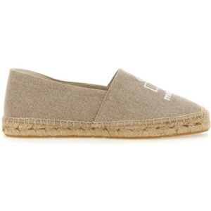 - Classic Slip-On Espadrilles With Logo Detail in bruin