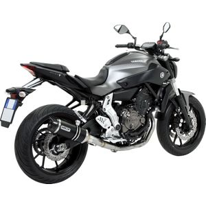 Arrow Exhaust Thunder Auspuff 2in1 für Yamaha MT-07 Alu schwarz/Carbon - Motorradteile - Motorrad Auspuff - Motorrad Auspuffanlagen & Endschalldämpfer