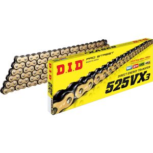 D.I.D. Kettenkit 525VX3 (G&B) Niet X 16/44/108 für CBR 600 F 99-00 - Motorradteile - Kraftübertragung - Motorrad Kettensätze