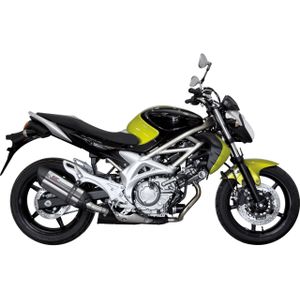 MIVV Suono Auspuff silber S.035.L7 für Suzuki SFV 650 Gladius - Motorradteile - Motorrad Auspuff - Motorrad Auspuffanlagen & Endschalldämpfer