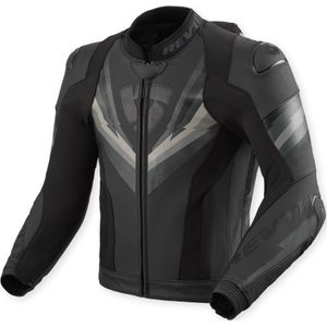 REV'IT! Quantum 3 Pro Lederjacke schwarz/anthrazit 48 - Motorradbekleidung - Motorradjacken - Motorrad Lederjacken
