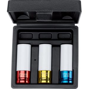 WGB 12,5mm (1/2'') Kraft-Schoneinsatz-Steckschlüssel 3-teilig - Motorradzubehör - Werkzeuge - sonstiges Werkzeug