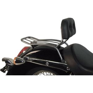 Hepco & Becker Solorack mit Rückenpolster chrom für Honda VT 750 Shadow 200 - Motorradteile - Anbauteile - Motorrad Sitzbänke & Sitzbankabdeckungen