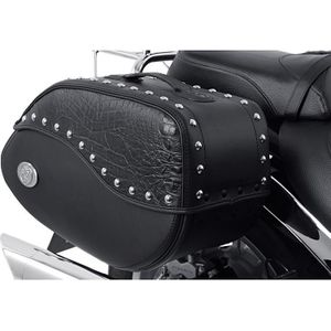 Hepco & Becker Ledersatteltaschen Ivory für C-Bow Paar schwarz 42 Liter - Motorradzubehör - Motorradgepäck - Motorrad Satteltaschen