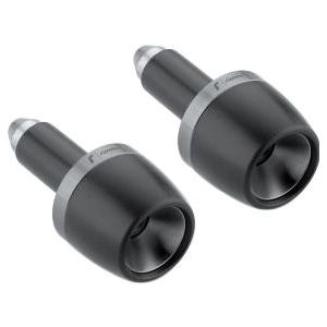 Rizoma Lenkerendenpaar MA532D grau/schwarz - Motorradteile - Anbauteile - Lenker, Lenkerenden, Handprotektoren & Griffe