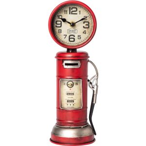 Spirit Motors Spardose Tanksäule Retro mit Uhr - Motorradzubehör - Geschenkideen - Motorrad Spardosen