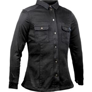 John Doe Damen Motoshirt Hemd schwarz L - Motorradbekleidung - Damen Motorradbekleidung - Damen Motorradjacken