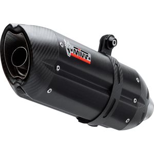 MIVV Suono Auspuff Paar schwarz A.007.L9 für Dorsoduro 750 - Motorradteile - Motorrad Auspuff - Motorrad Auspuffanlagen & Endschalldämpfer