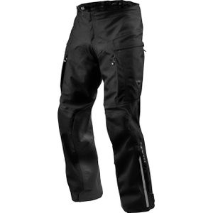 REV'IT! Component H2O Leder-/Textilhose schwarz XXL (lang) - Motorradbekleidung - Motorradhosen - Motorrad Textilhosen