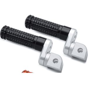 Mizu Fußrastenpaar Flex Race 22mm für Fahrer silber/silber 10034 - Motorradteile - Anbauteile - Motorrad Fußrasten & Fußhebel