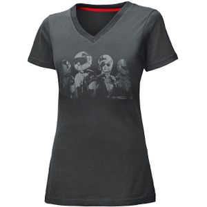 Held Be Heroic Damen T-Shirt Design Face schwarz XXL - Motorradbekleidung - Cafe Racer - Cafe Racer Freizeitbekleidung