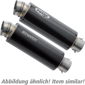 Shark exhaust SRC4 Auspuff schwarz für Kawasaki Z 900 2020- - Motorradteile - Motorrad Auspuff - Motorrad Auspuffanlagen & Endschalldämpfer