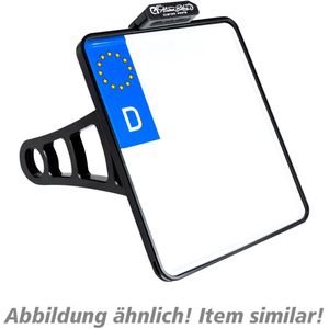 HeinzBikes seitlicher Kennzeichenhalter D 180mm HBSKZ-FL schwarz - Motorradteile - Anbauteile - Kennzeichenhalter