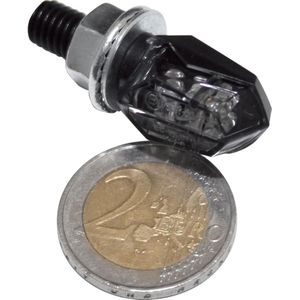 Shin Yo LED Blinkerpaar Tiny für hinten M8 schwarz, getöntes Glas - Motorradteile - Beleuchtung - Blinker