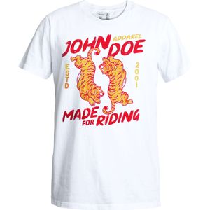 John Doe T-Shirt Tiger I weiß M - Motorradbekleidung - Herren Motorradbekleidung - Herren Freizeitbekleidung