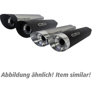 Miller Exhaust Auspuff slip-on Paar SlashCut poliert/schwarz für Indian Spo - Motorradteile - Motorrad Auspuff - Motorrad Auspuffanlagen &