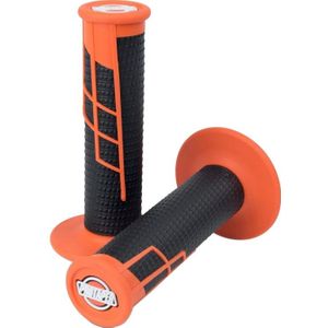 ProTaper Clamp-On Griffe Half Waffle orange/schwarz - Motorradteile - Anbauteile - Lenker, Lenkerenden, Handprotektoren & Griffe