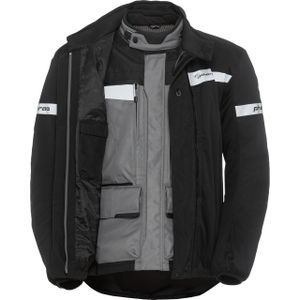 Pharao Tura WP Adv. Textil-/Lederjacke grau/schwarz L - Motorradbekleidung - Motorradjacken - Motorrad Textiljacken
