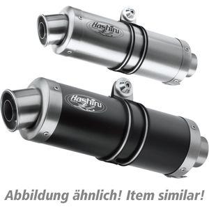 Hashiru Auspuff ST05 rund Paar silber für Speed Triple 2011-2015 - Motorradteile - Motorrad Auspuff - Motorrad Auspuffanlagen & Endschalldämpfer