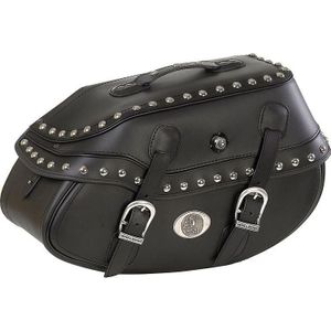 Hepco & Becker Ledersatteltaschenpaar Buffalo Custom 42 Liter schwarz - Motorradzubehör - Motorradgepäck - Motorrad Satteltaschen
