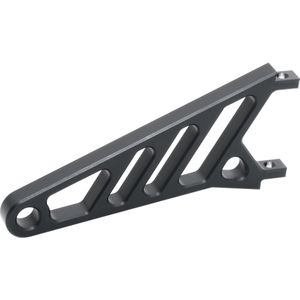 Highsider Lampenhalter Alu CNC ohne Schellen lang schwarz - Motorradteile - Beleuchtung - Motorrad Scheinwerfer & Lampenhalter