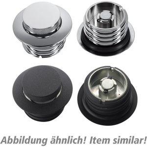 Custom Chrome Europe Pop-Up Tankdeckel Harley 1982 bis 1995 Paar UBL/BL schwarz - Motorradteile - Anbauteile - Motorrad Abdeckungen & Deckel