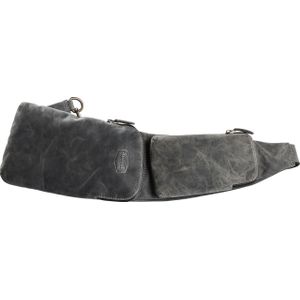 Spirit Motors Vintage Leder Cross Bag 2 Liter Stauraum schwarz - Motorradzubehör - Freizeitgepäck -