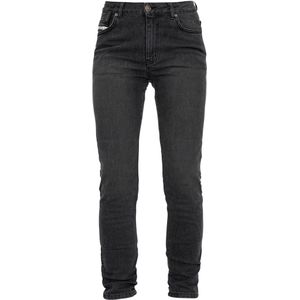 John Doe Jane High Mono Damen Jeanshose black raw 33/34 - Motorradbekleidung - Damen Motorradbekleidung - Damen Motorradhosen
