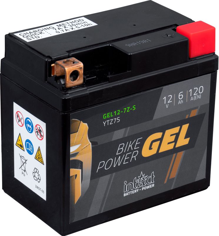 intAct Batterie Bike Power Gel geschlossen YTZ7S/YTZ6S  12V, 6Ah - Motorradteile - Batterien - Motorradbatterien