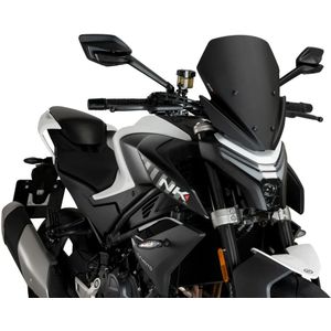 Puig Verkleidungsscheibe Sport mattschwarz für CF Moto 450 NK 23- - Motorradteile - Anbauteile - Windschutzscheiben & Scheiben