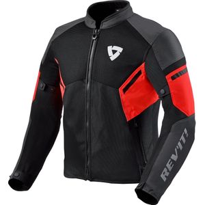 REV'IT! GT-R Air 3 Textiljacke schwarz/neonrot L - Motorradbekleidung - Motorradjacken - Motorrad Textiljacken