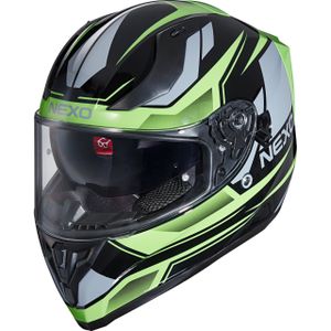 Nexo Integralhelm Sport II Grün Dekor #20 XS - Helme & Brillen - Motorradhelme - Integralhelme