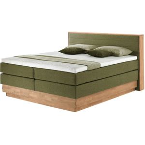 uno Massivholz-Boxspringbett mit Bettkasten Morgan ¦ grün ¦ Maße (cm): B: 204 H: 113 Betten > Komfortbetten - Höffner