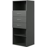 Regal  Multiraumkonzept ¦ grau ¦ Maße (cm): B: 50 H: 126 T: 40.0 Regale > Standregale - Höffner