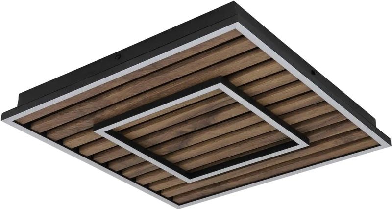 Globo Lighting Deckenleuchte  ¦ schwarz ¦ Maße (cm): B: 45 H: 6 Lampen & Leuchten > Deckenleuchten - Höffner